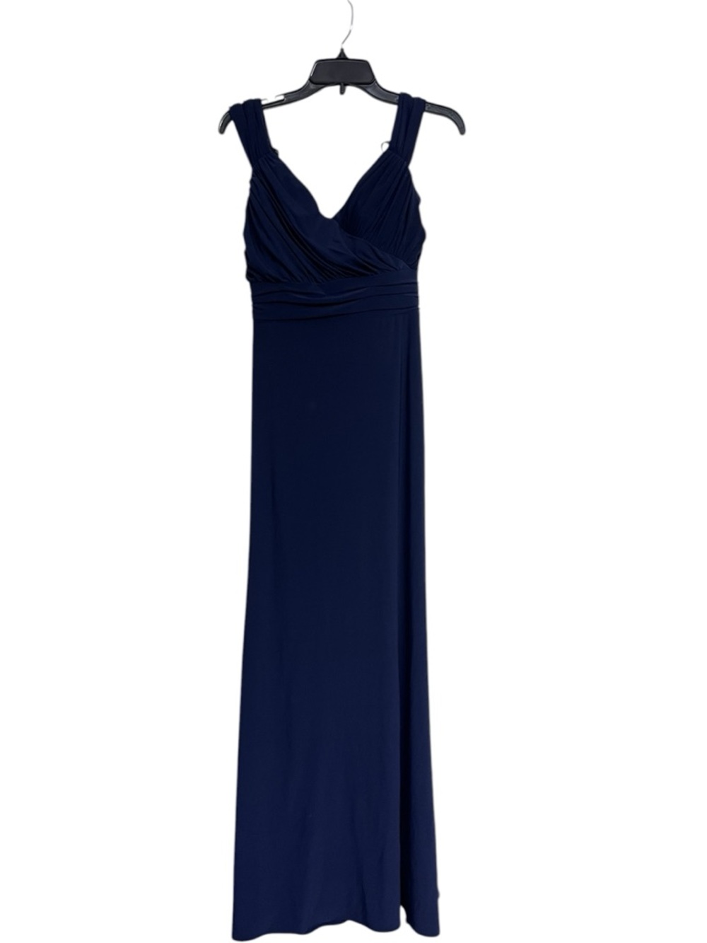 BHLDN Navy Blue V-Neck Sleeveless Maxi Bridesmaid Dress
